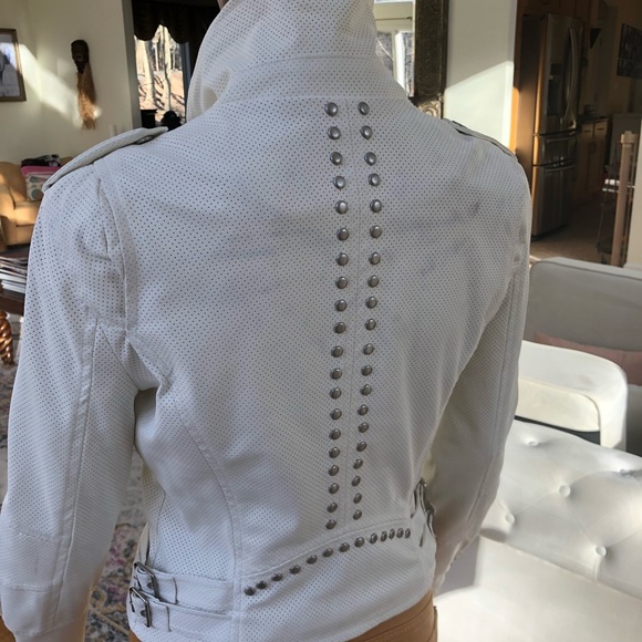 Vigors Perforated Faux Leather Jacket - Picture 3 of 7